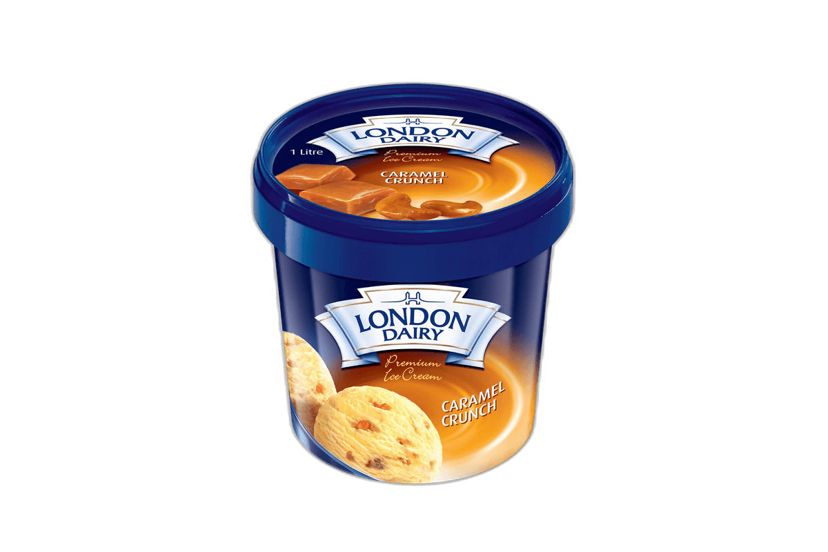 London Dairy Caramel Crunch Ice Cream 1 L