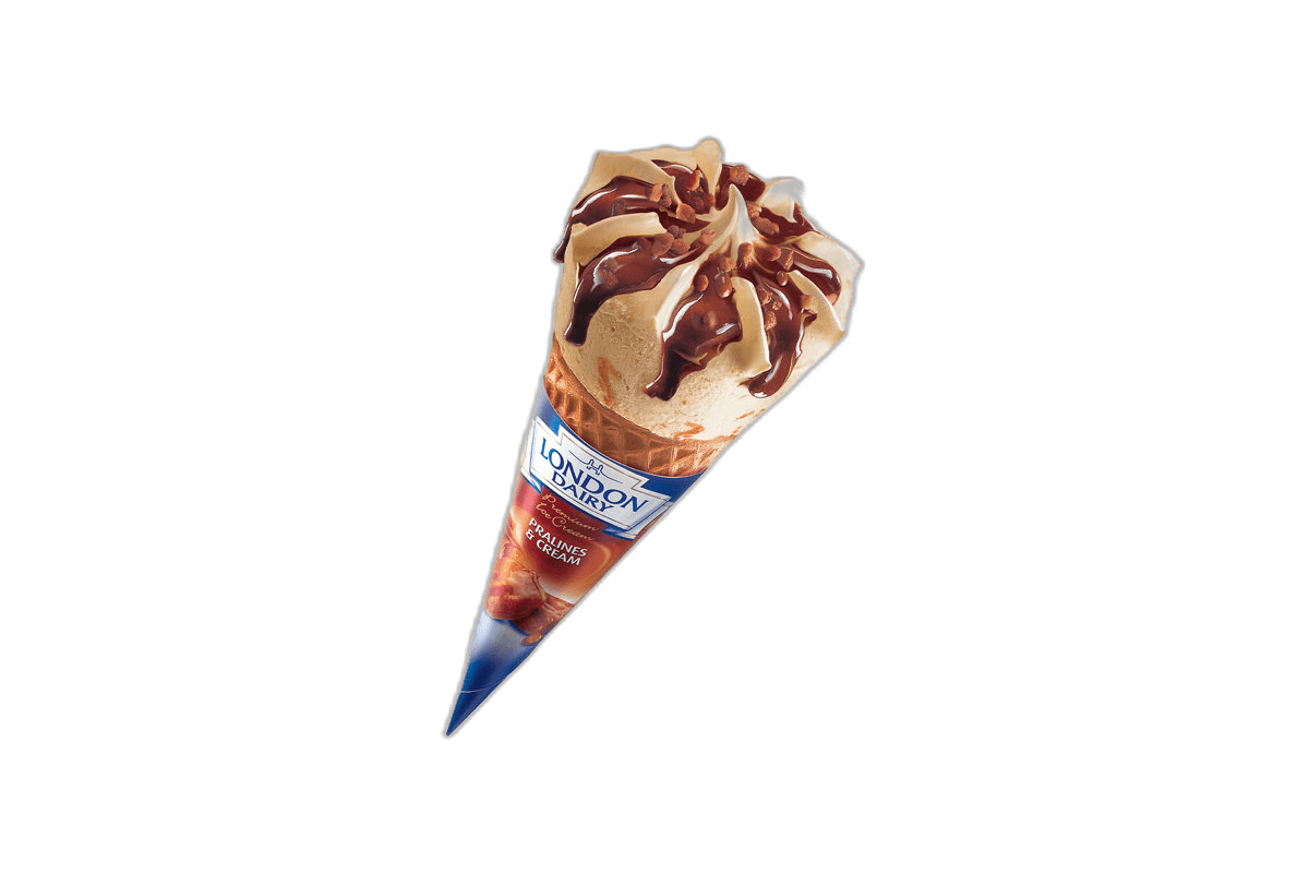 London Dairy Praline and Cream Cone 120 ml