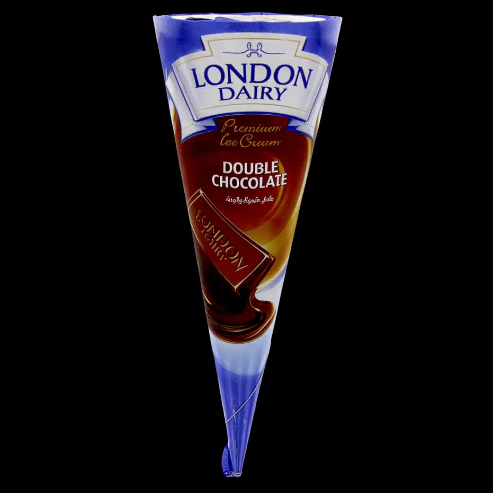 London Dairy Chocolate Ice Cream Cone, 120ml
