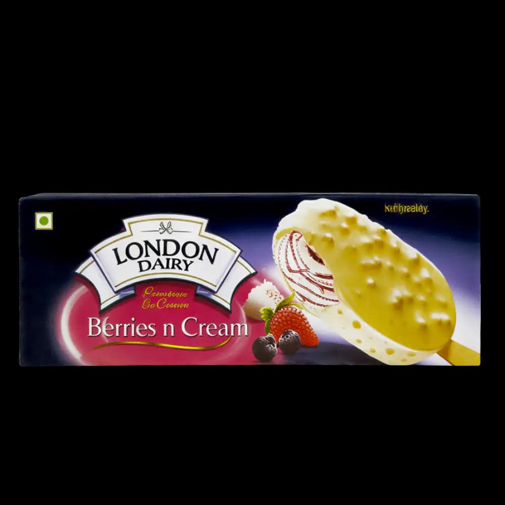 London Dairy Berries & Cream Stick Ice Cream, 100ml