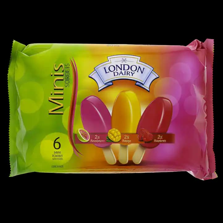 London Dairy Pink Guava Mango & Rasp 6 x, 50ml