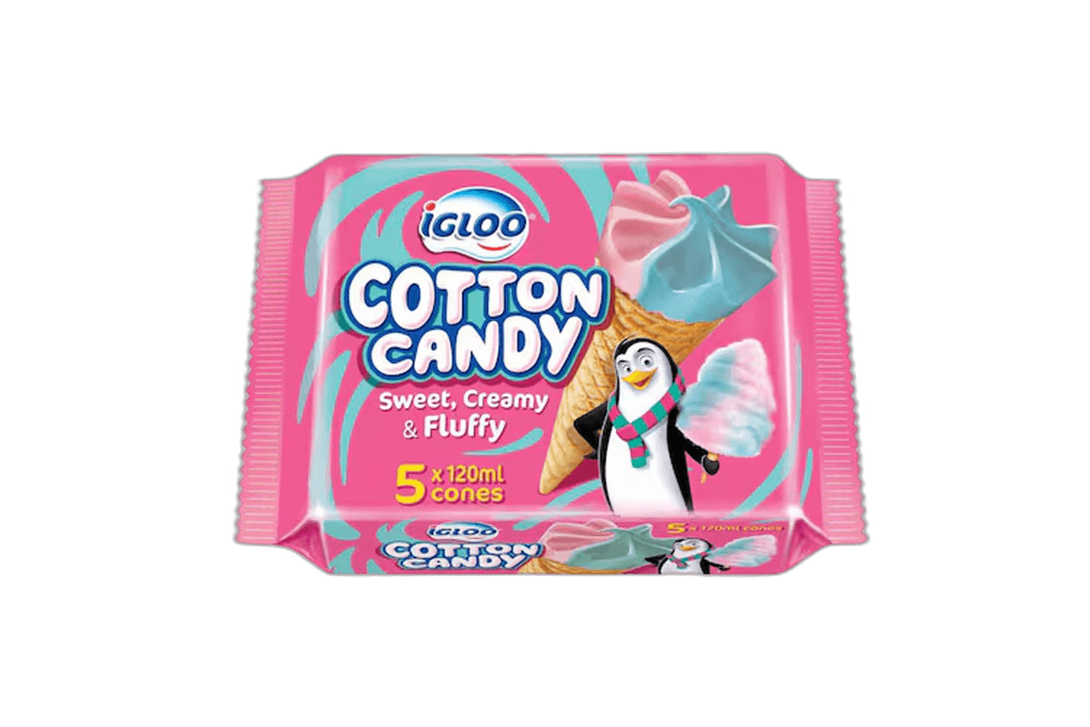Igloo Ice Cream Multi Pack Cotton Candy 5 x 120 ml