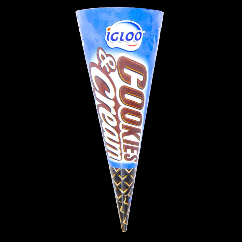 Igloo Cookies & Cream Ice Cream Cone, 120ml