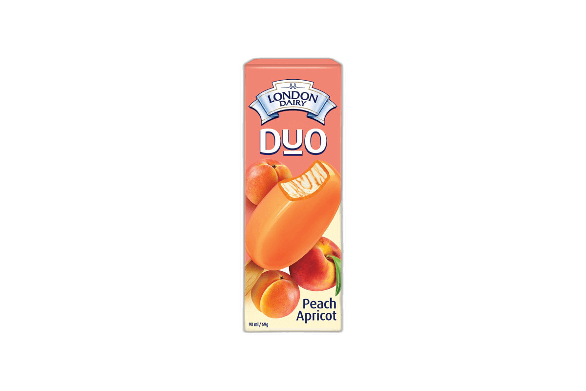 London Dairy Duo Peach-Apricot Sticks, 90ml