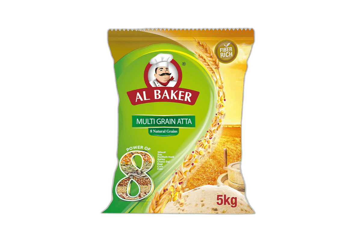 Al Baker Multi Grain Flour Atta, 5kg