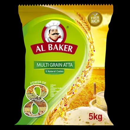 Al Baker Multi Grain Flour Atta, 5kg