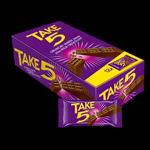 Chocolate 4 Fingers Take5 12 x, 25g