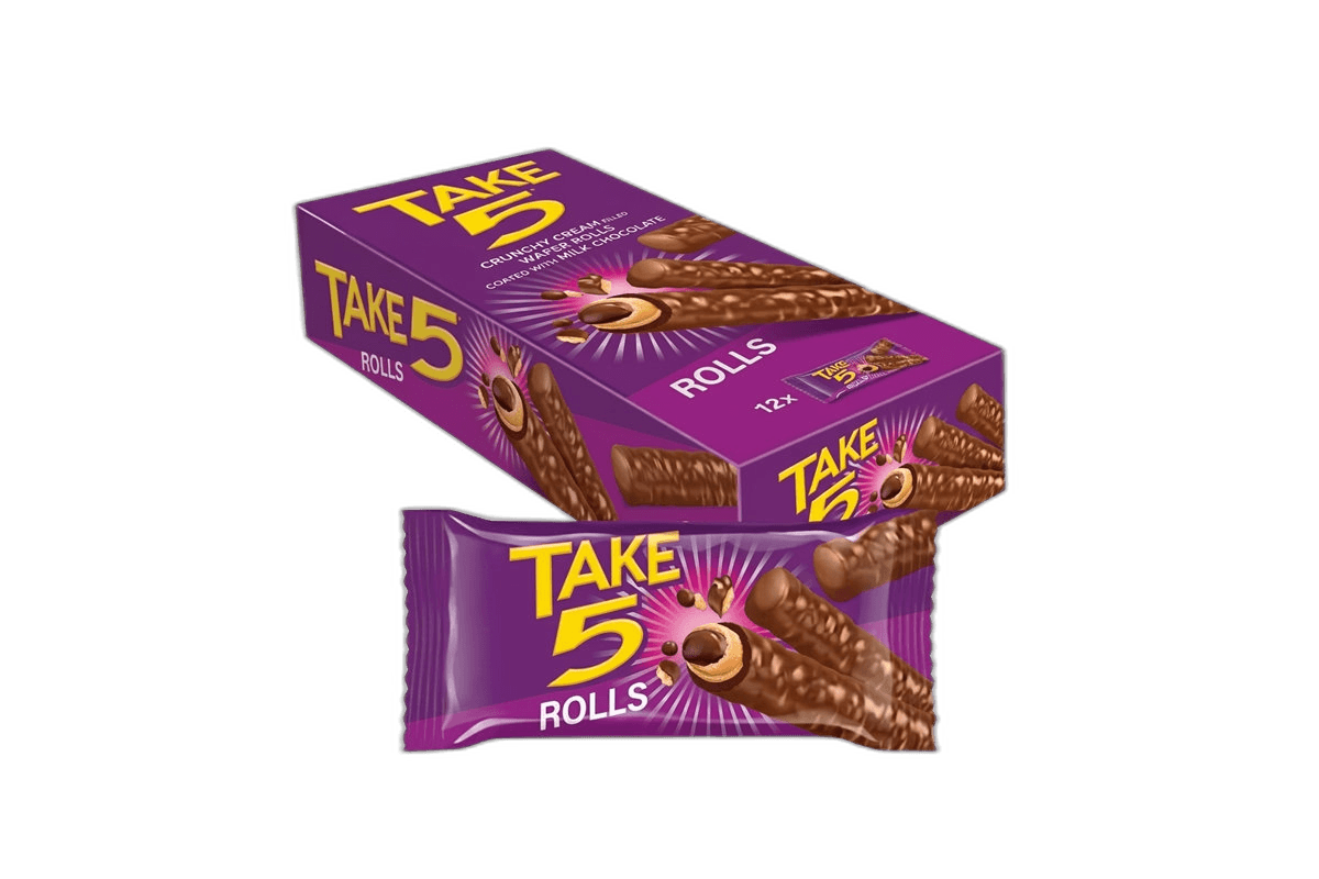 Chocolate Take5 Rolls 12 x 21 g