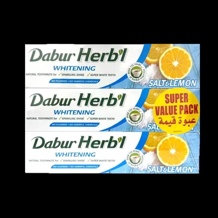 Dabur Salt & Lemon Herbal Toothpaste 3 x, 150g