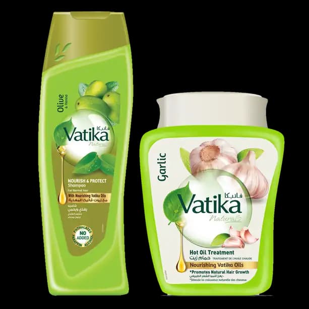 Dabur Vatika Hot Oil, 1kg + Shampoo 200ml Garlic