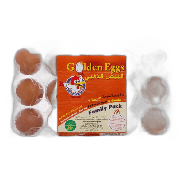 Al Jazira Fresh Golden Brown Egg 15 Pack