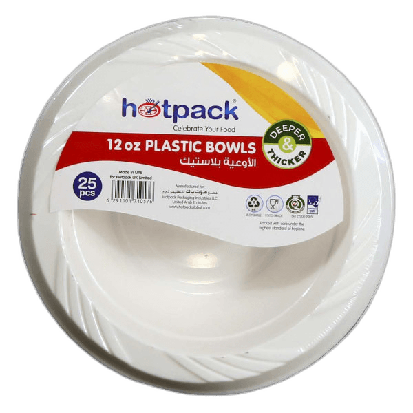 Hotpack Plastic Bowls 15 cm 25 Pack