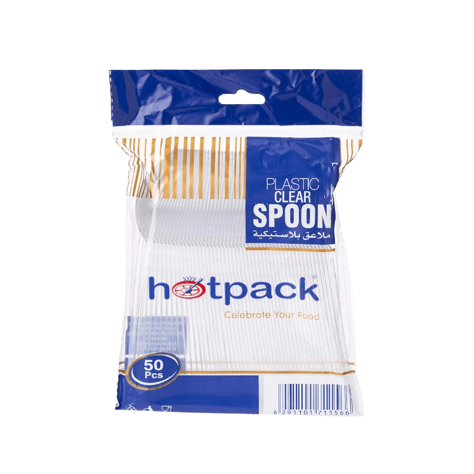 Hotpack Plastic Clear Spoon 50 Pack