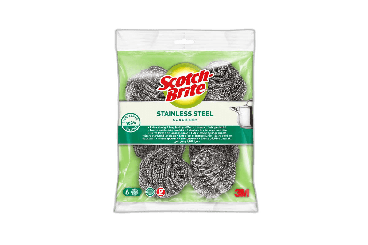 Scotch Brite Metallic Spiral 6 Pack