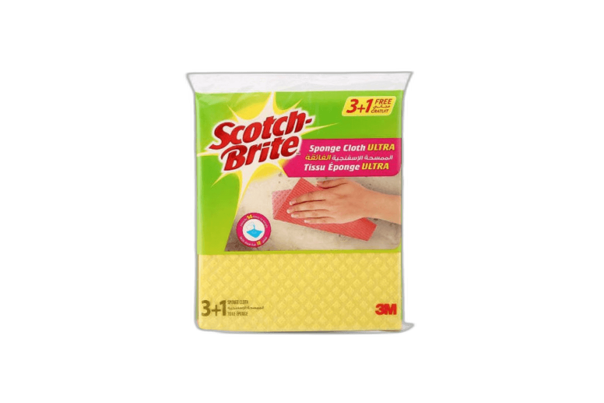 Scotch Brite Sponge Cloth Ultra 4 Pack