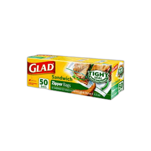 Glad Sandwich Zipper Bag 50 Pack