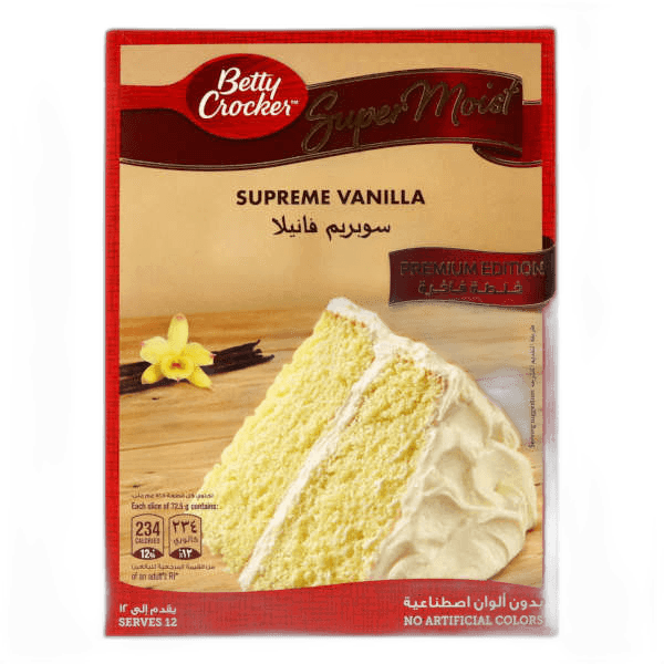 Betty Crocker Supreme Vanilla Cake Mix, 510g