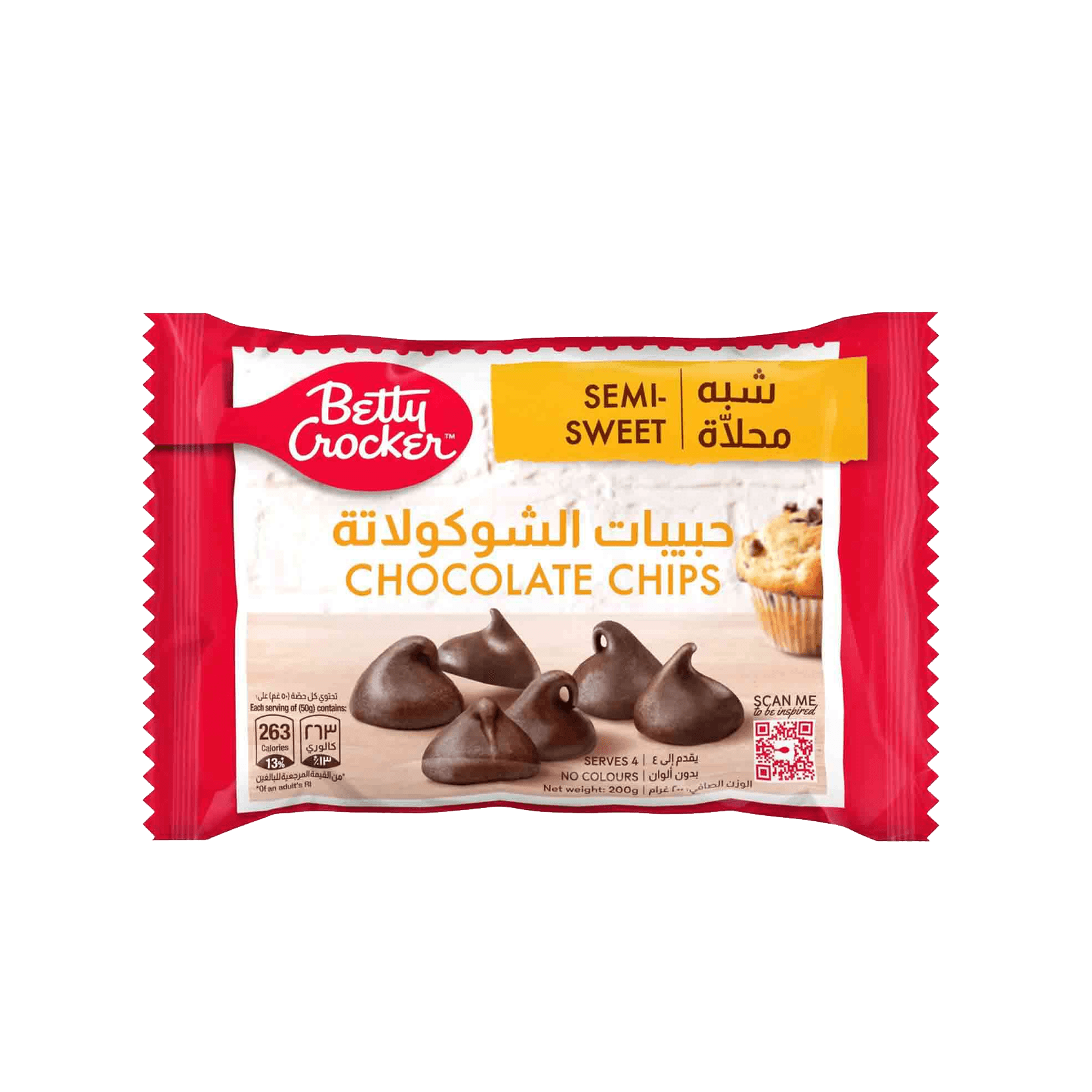 Betty Crocker Semi Sweet Chocolate Chips 200 g