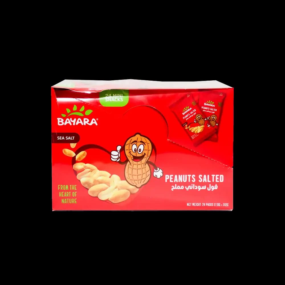 Bayara Salted Peanuts 24 x, 13g