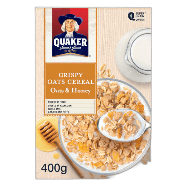 Quaker Crispy Oats Cereal Oats and Honey 400 g
