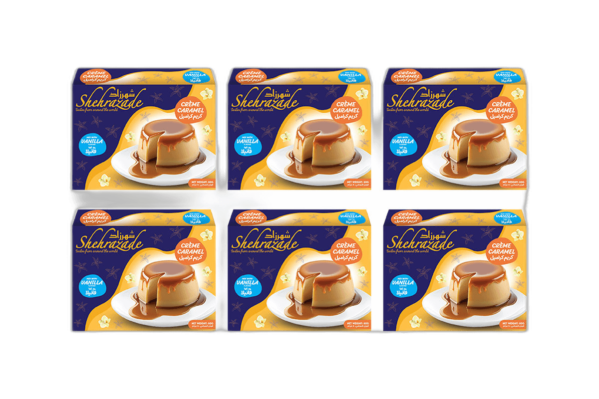 Shehrazade Chocolate Cream Caramel 6 x, 80g
