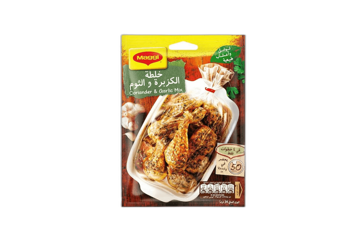 Nestle Maggi Juicy Chicken Coriander + Garlic, 34g