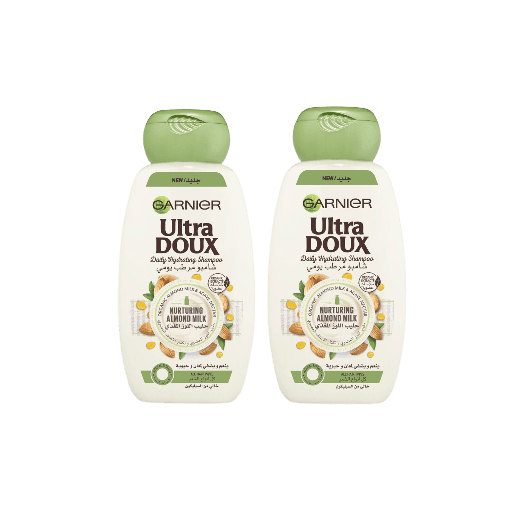 Garnier Ultra Doux Almond Shampoo 2 x 400 ml