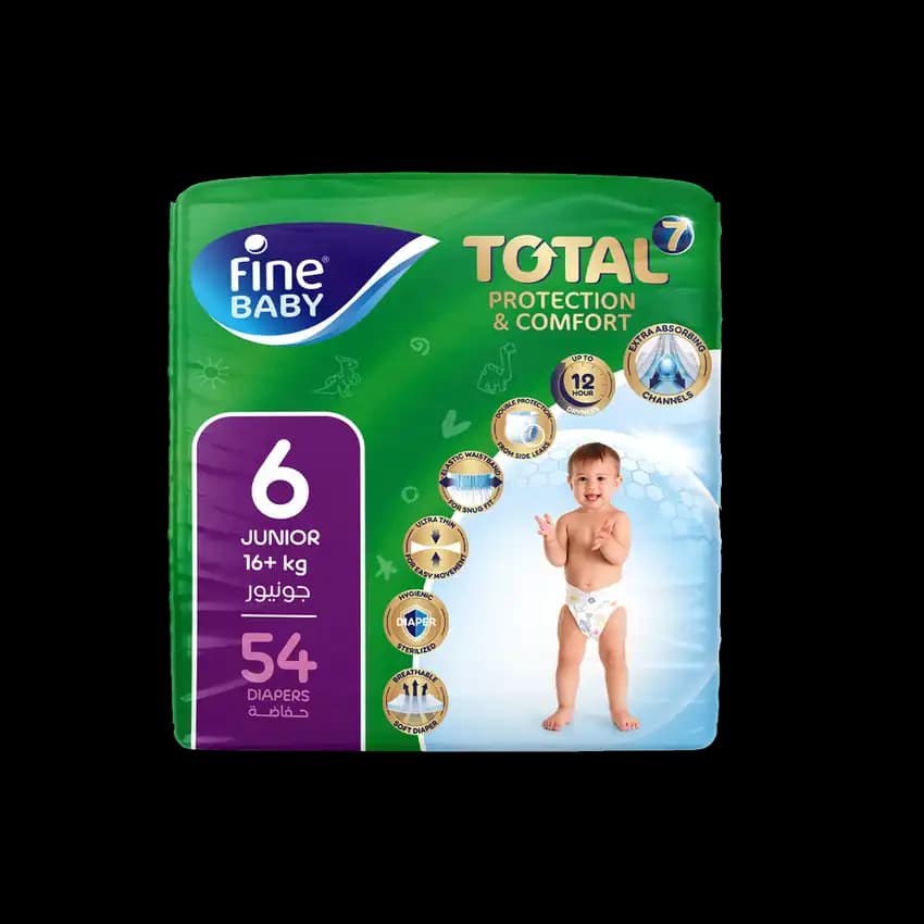 Fine Baby Diaper Green Double 54s