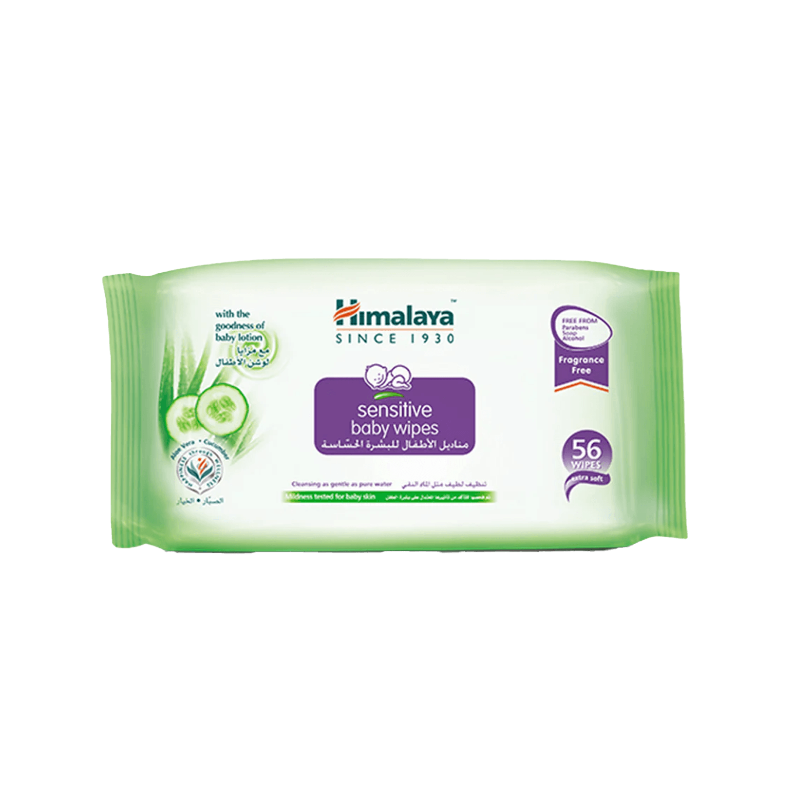 Himalaya Smoothing Baby Wipes 56s