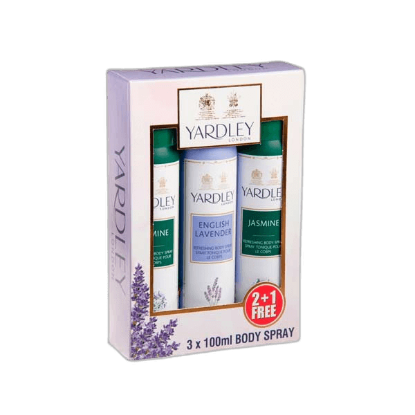 Yardley Body Spray Floral 3 x 150 ml