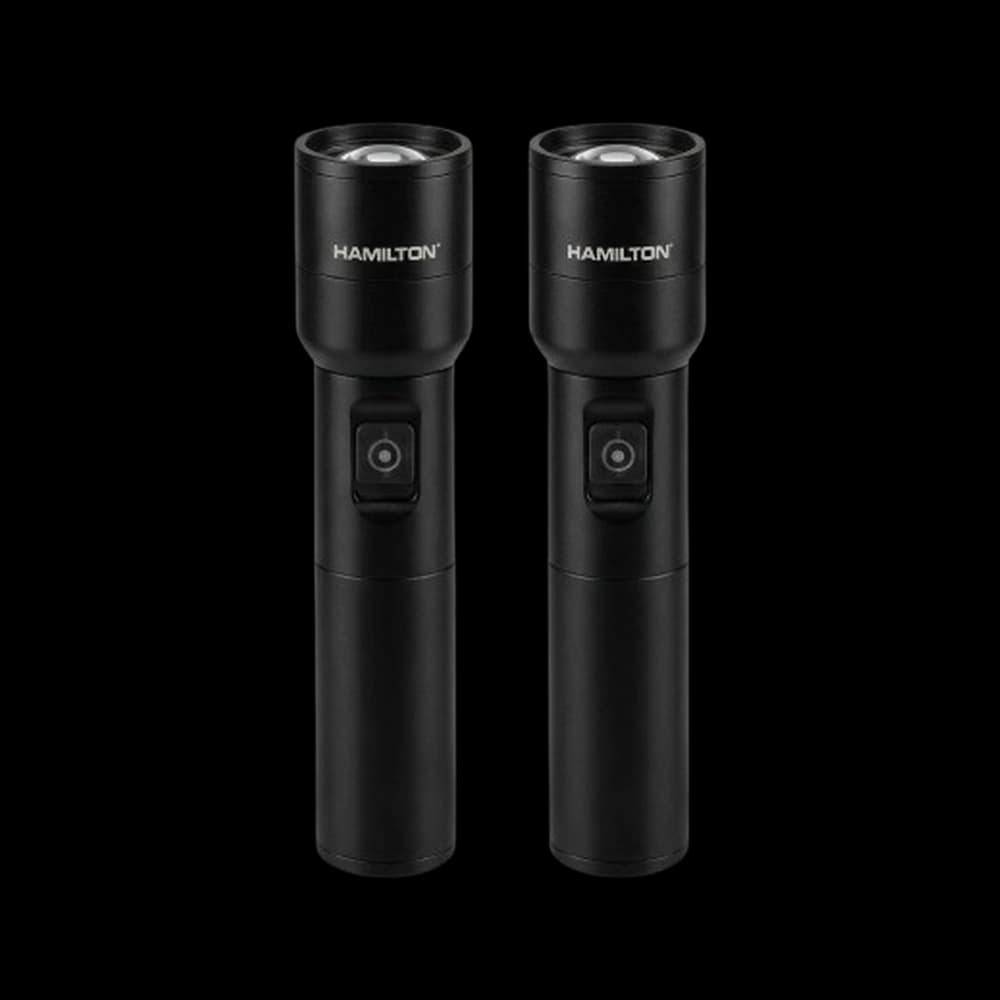 Hamilton Rechargeable Zoom Flashlight 2 pcs Combo HT9955X2