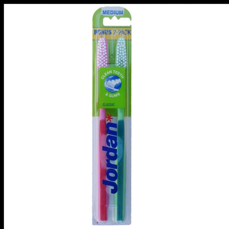 Jordan Hard/Medium/Soft Tooth Brush 2 Pack