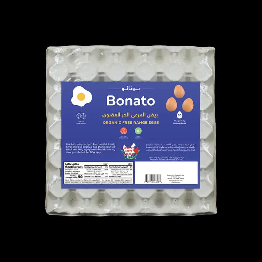 Bonato Organic Free Range Eggs 30 pcs