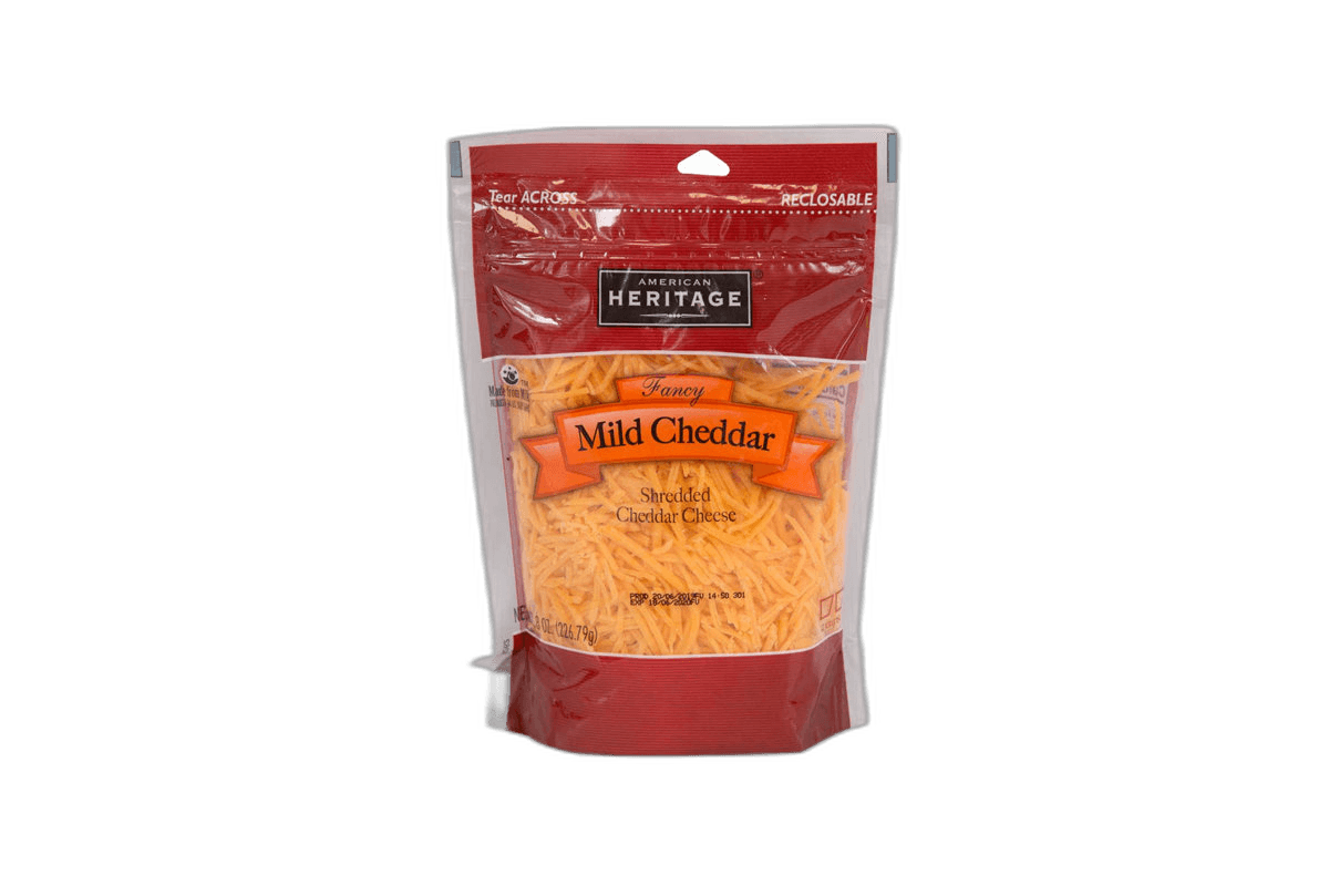 Heritage Fancy Shredded Cheddar Cheese 226.79 g