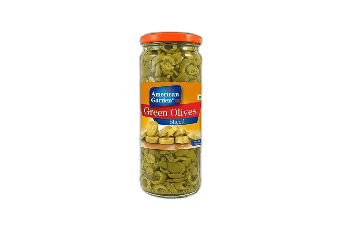 Amercan Garden Green Sliced Olives 450 g