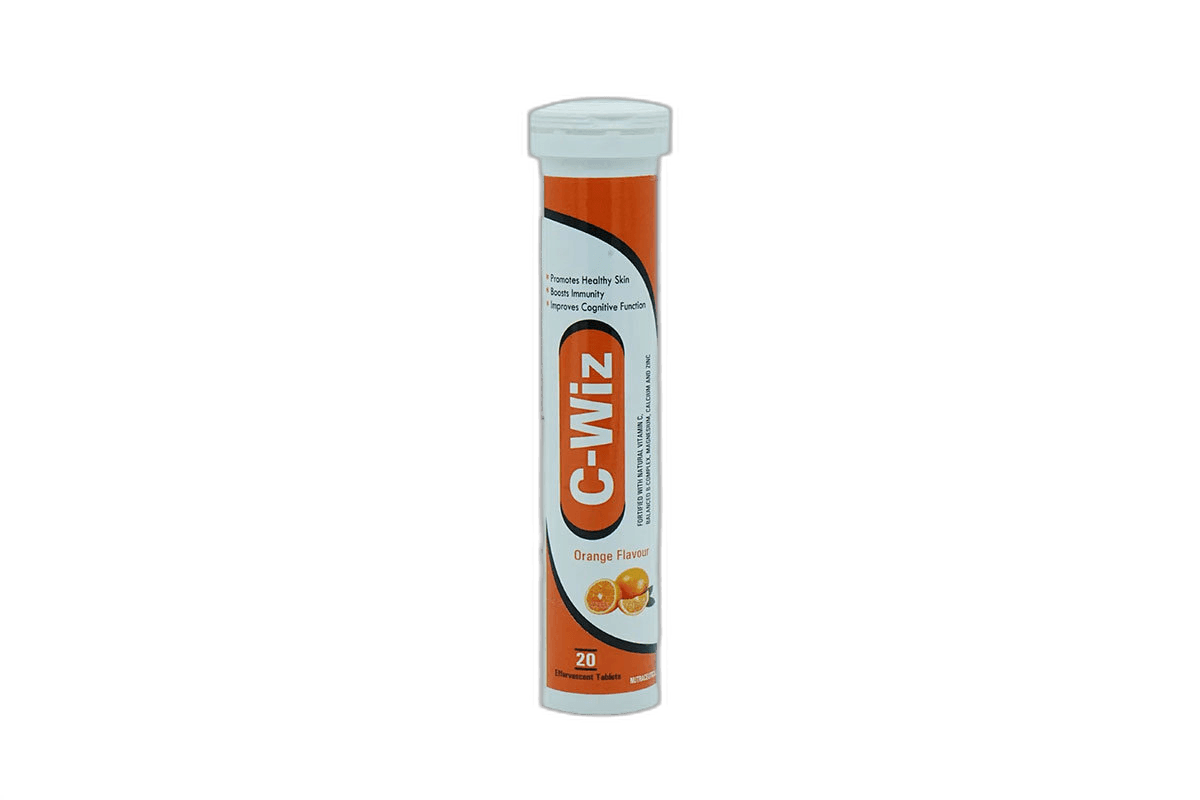 Cawells Vitamin C Effervescent 20 Tablets Orange