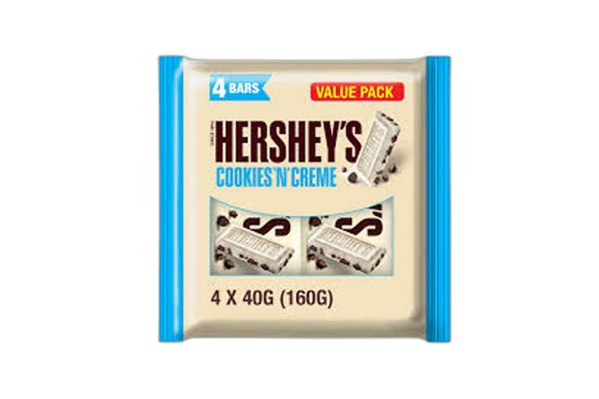 Hersheys Cookies N Creme 4 x 40 g