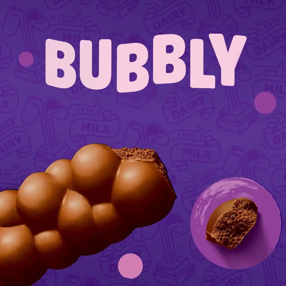 Cadbury Dairy Milk Bubbly, 87g