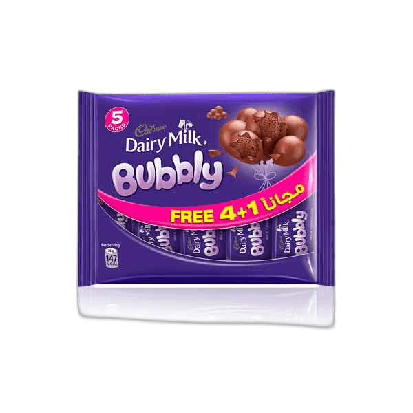 Cadbury Dairy Milk Bubbly 5 x 28 g
