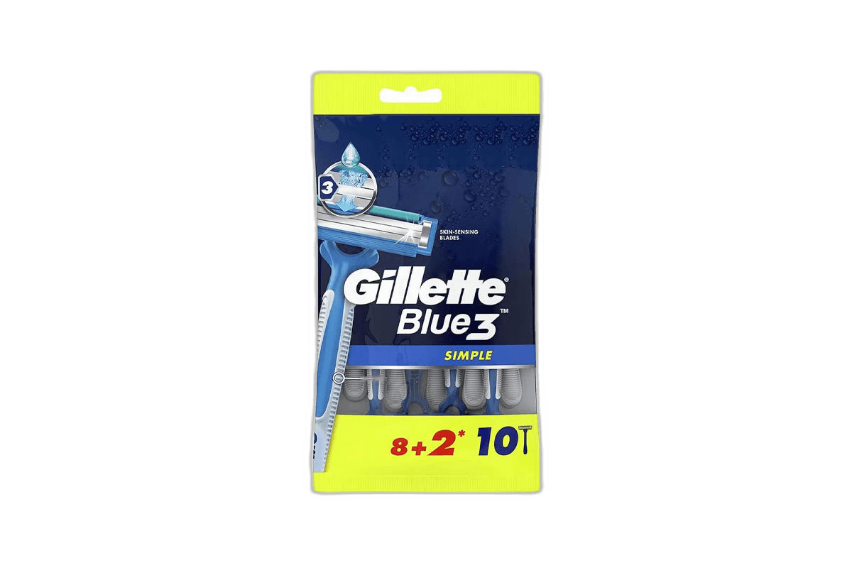 Gillette FP Blue3 Simple 10 Pack Bag