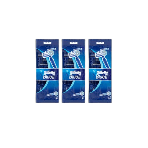 Gillette Blue II Disposible Razor 3 Pack*5 Pack