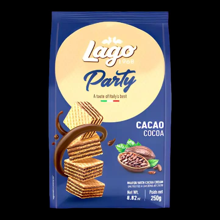 Lago Party Cacao Wafers, 250g
