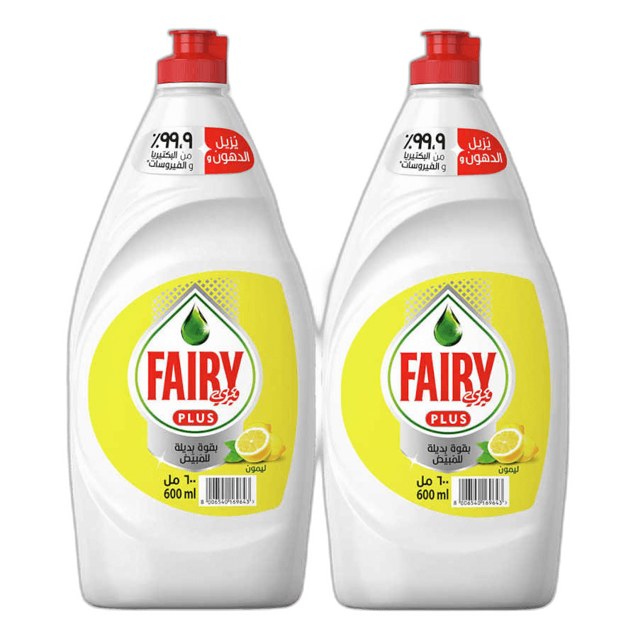 Fairy Plus Lemon 2 x 600 ml