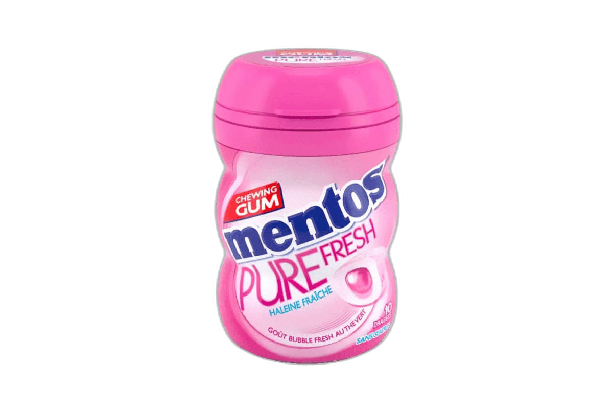 Mentos Pure Fresh Bubblefresh Nano Bottle 10 Pieces