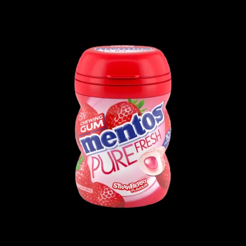 Mentos Pure Fresh Strawberry Nano Bottle 10 Pieces