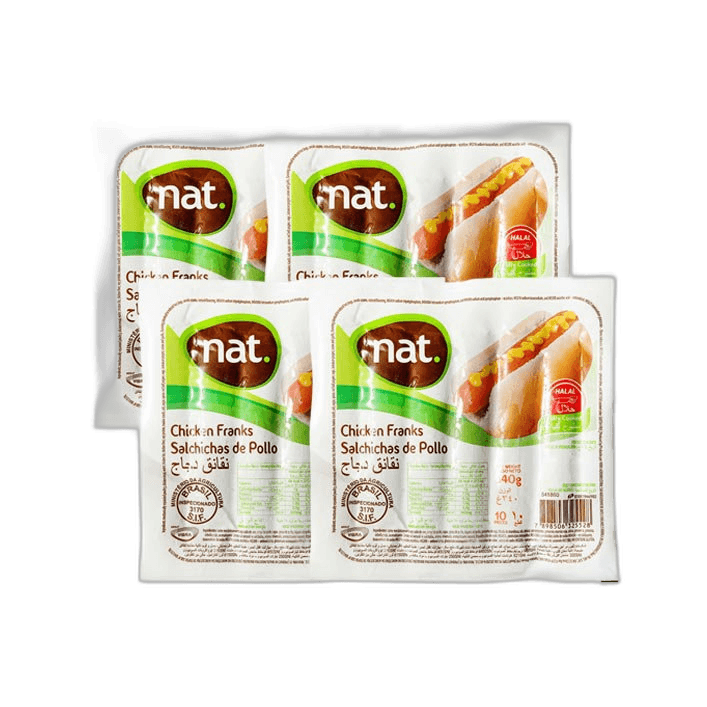 Nat Chicken Franks 4 x 340 g