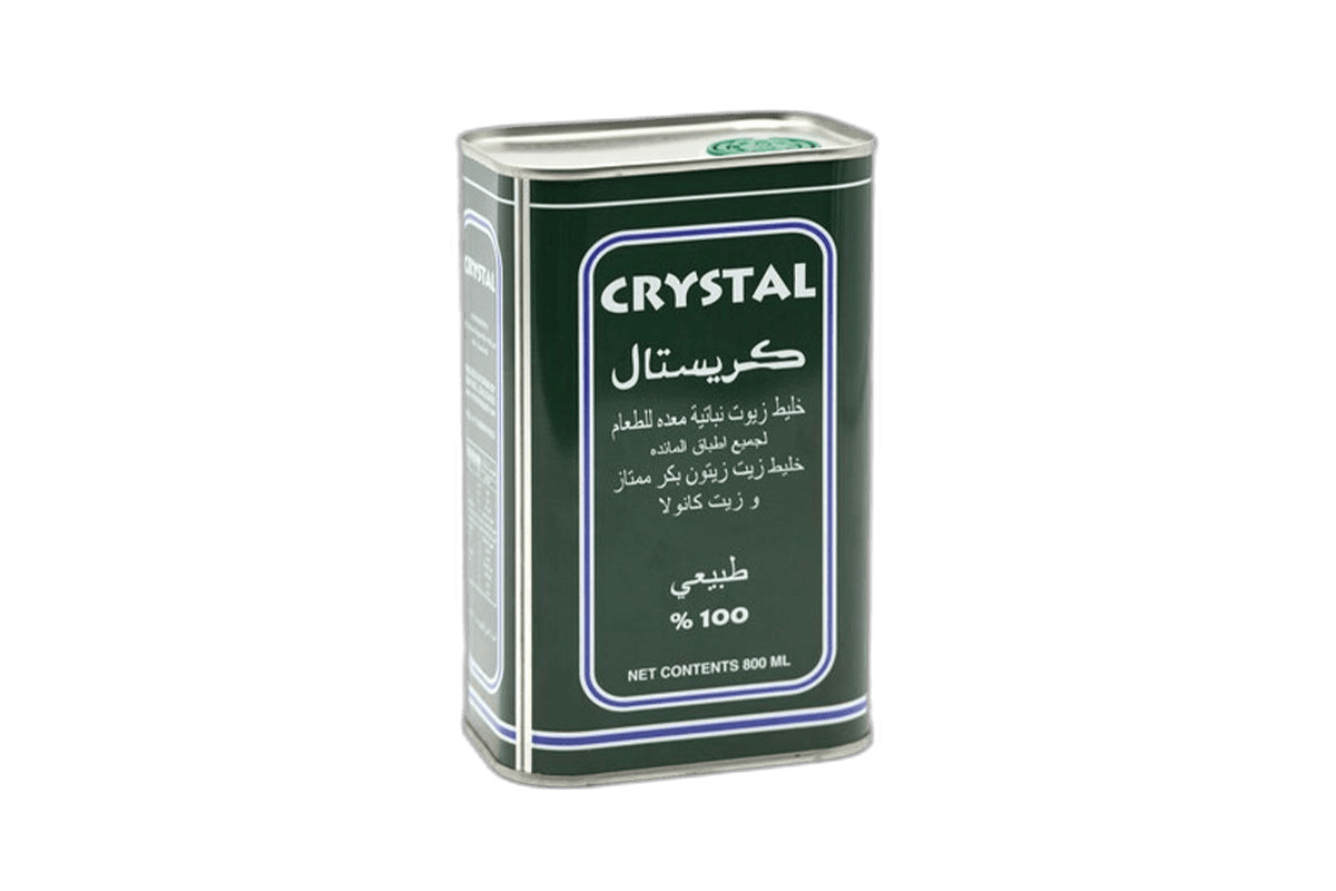 Crystal Olive Oil Tin 800 ml