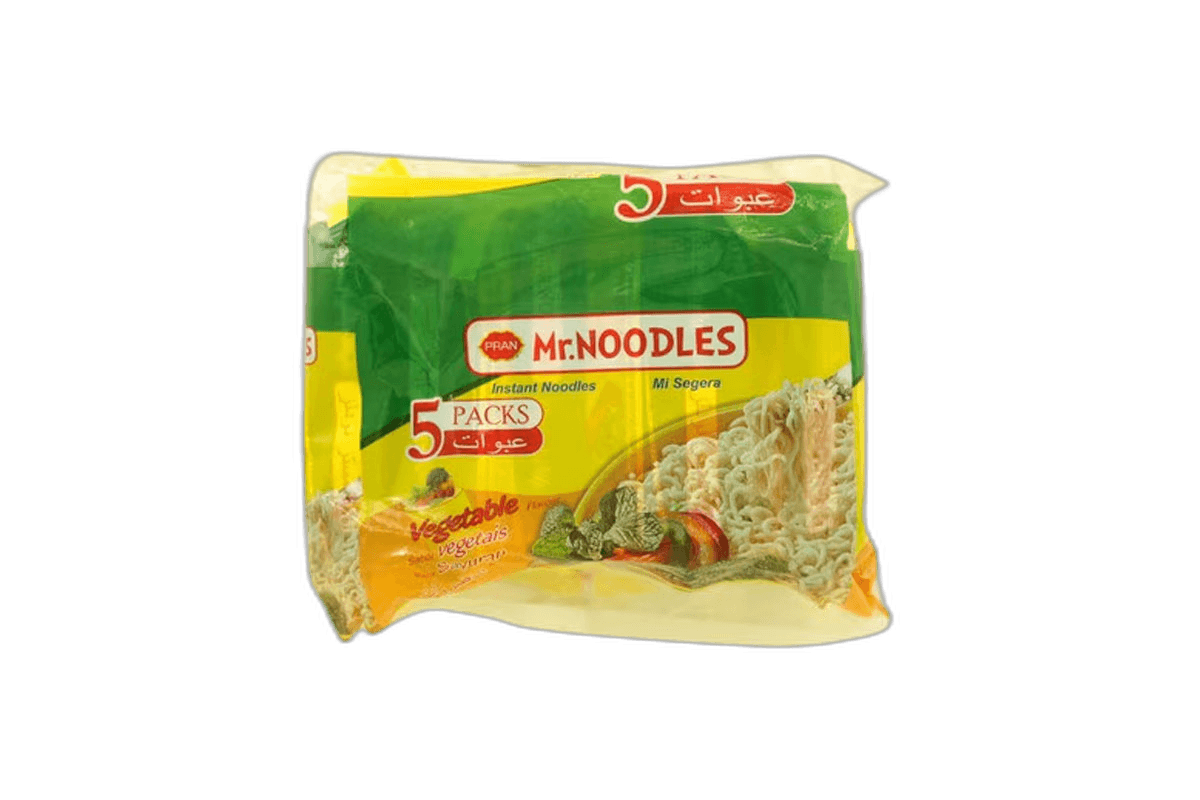 Pran Mr. Noodles Vegetable Flavour 5 x 70 g