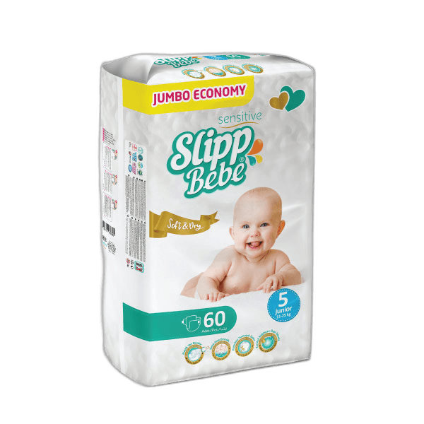 Slipp Bebe Diapers 60s ( 5 Junior 11-25 kg)