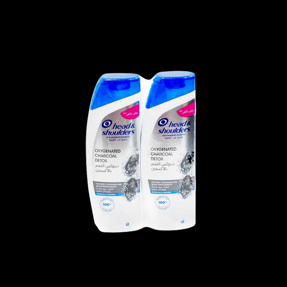 H & S Shampoo Charcoal 2 x, 400ml